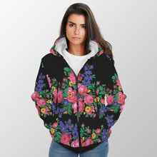 Load image into Gallery viewer, Kokum&#39;s Revenge Black Sherpa Hoodie 49 Dzine 
