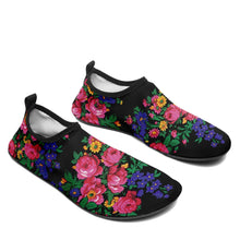 Load image into Gallery viewer, Kokum&#39;s Revenge Black Sockamoccs Kid&#39;s Slip On Shoes 49 Dzine 
