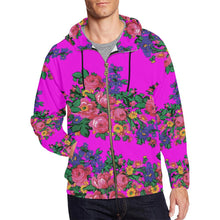 Load image into Gallery viewer, Kokum&#39;s Revenge Blush All Over Print Full Zip Hoodie for Men (Model H14) All Over Print Full Zip Hoodie for Men (H14) e-joyer 
