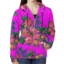 Load image into Gallery viewer, Kokum&#39;s Revenge Blush All Over Print Full Zip Hoodie for Women (Model H14) All Over Print Full Zip Hoodie for Women (H14) e-joyer 
