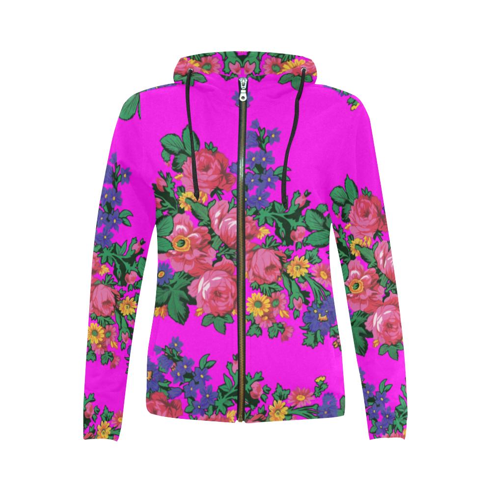 Kokum's Revenge Blush All Over Print Full Zip Hoodie for Women (Model H14) All Over Print Full Zip Hoodie for Women (H14) e-joyer 