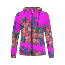 Load image into Gallery viewer, Kokum&#39;s Revenge Blush All Over Print Full Zip Hoodie for Women (Model H14) All Over Print Full Zip Hoodie for Women (H14) e-joyer 
