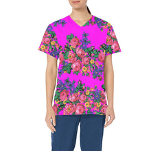 Load image into Gallery viewer, Kokum&#39;s Revenge Blush All Over Print Scrub Top Scrub Top e-joyer 
