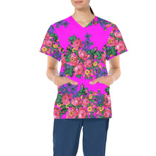 Load image into Gallery viewer, Kokum&#39;s Revenge Blush All Over Print Scrub Top Scrub Top e-joyer 
