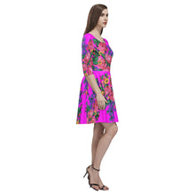 Load image into Gallery viewer, Kokum&#39;s Revenge Blush Tethys Half-Sleeve Skater Dress(Model D20) Tethys Half-Sleeve Skater Dress (D20) e-joyer 
