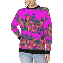 Load image into Gallery viewer, Kokum&#39;s Revenge Blush Women&#39;s Rib Cuff Crew Neck Sweatshirt (Model H34) Rib Cuff Crew Neck Sweatshirt for Women (H34) e-joyer 
