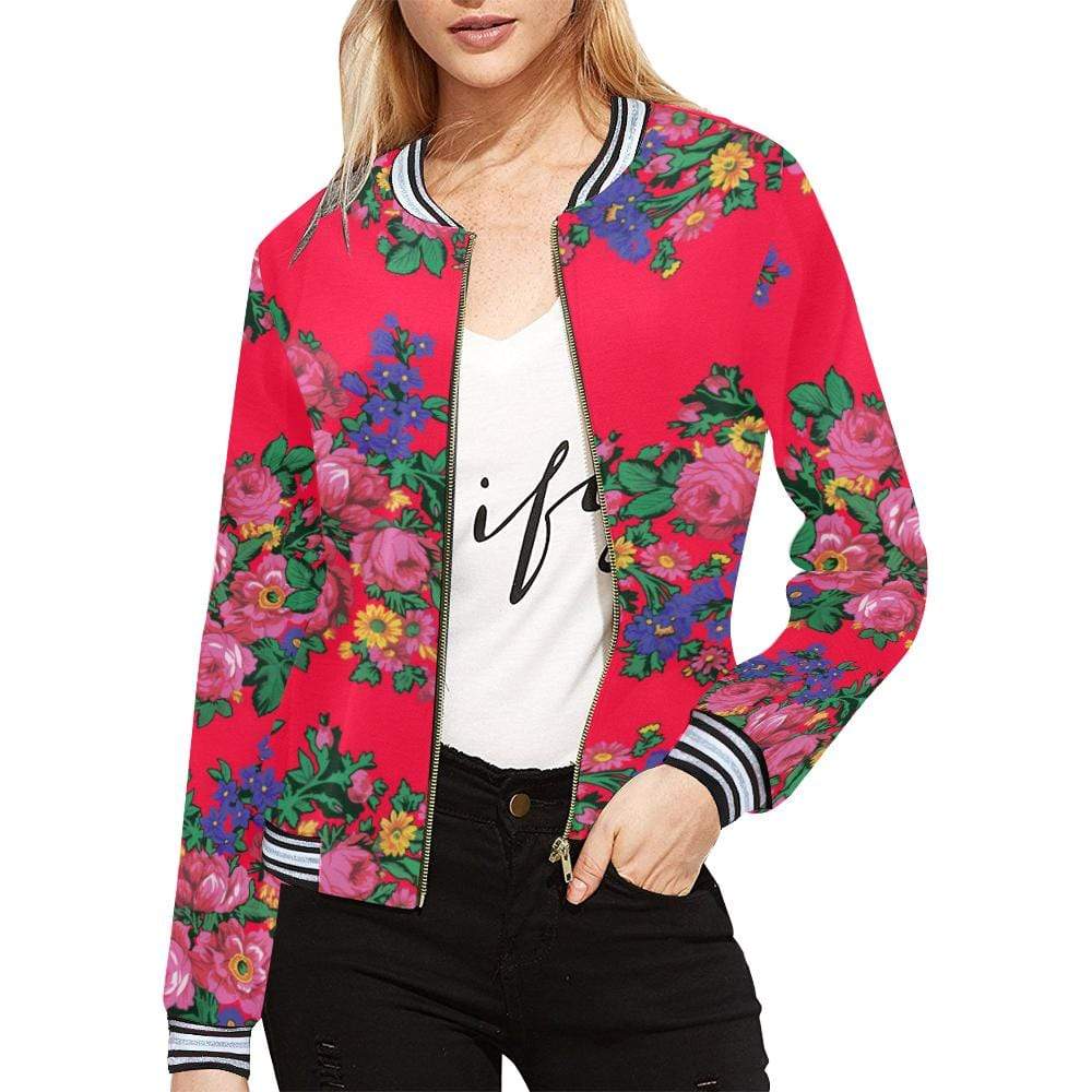 Kokum's Revenge- Dahlia All Over Print Bomber Jacket for Women (Model H21) All Over Print Bomber Jacket for Women (H21) e-joyer 