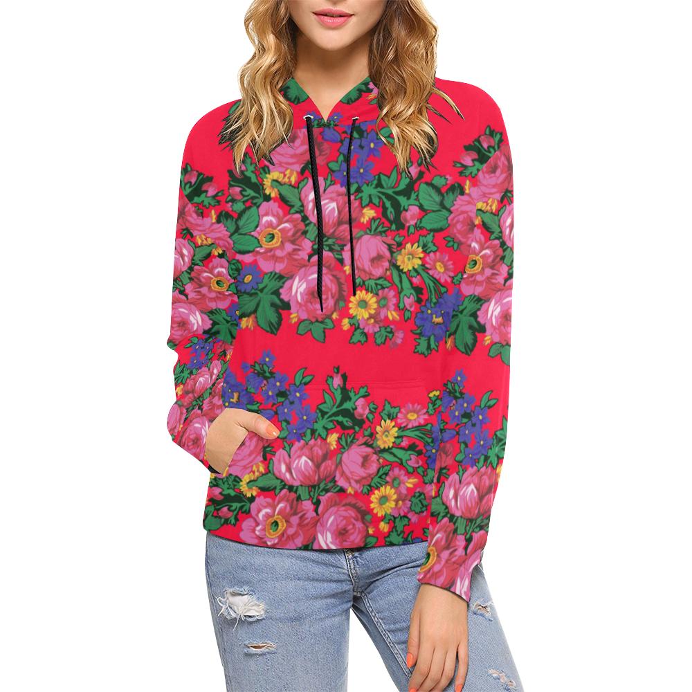 Kokum's Revenge- Dahlia All Over Print Hoodie for Women (USA Size) (Model H13) All Over Print Hoodie for Women (H13) e-joyer 