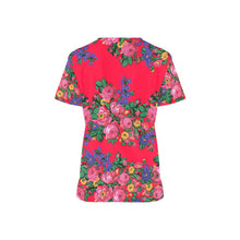 Load image into Gallery viewer, Kokum&#39;s Revenge Dahlia All Over Print Scrub Top Scrub Top e-joyer 
