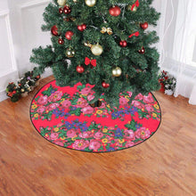 Load image into Gallery viewer, Kokum&#39;s Revenge- Dahlia Christmas Tree Skirt 47&quot; x 47&quot; Christmas Tree Skirt e-joyer 
