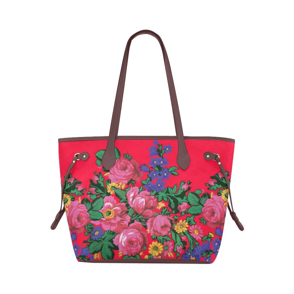 Kokum's Revenge- Dahlia Clover Canvas Tote Bag (Model 1661) Clover Canvas Tote Bag (1661) e-joyer 