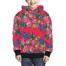 Load image into Gallery viewer, Kokum&#39;s Revenge Dahlia Kids&#39; All Over Print Hoodie (Model H38) Kids&#39; AOP Hoodie (H38) e-joyer 
