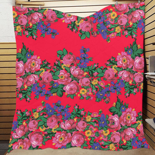 Kokum's Revenge- Dahlia Quilt 70"x80" blanket e-joyer 