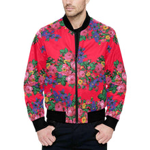 Load image into Gallery viewer, Kokum&#39;s Revenge- Dahlia Unisex Heavy Bomber Jacket with Quilted Lining All Over Print Quilted Jacket for Men (H33) e-joyer 
