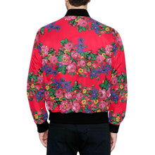 Load image into Gallery viewer, Kokum&#39;s Revenge- Dahlia Unisex Heavy Bomber Jacket with Quilted Lining All Over Print Quilted Jacket for Men (H33) e-joyer 
