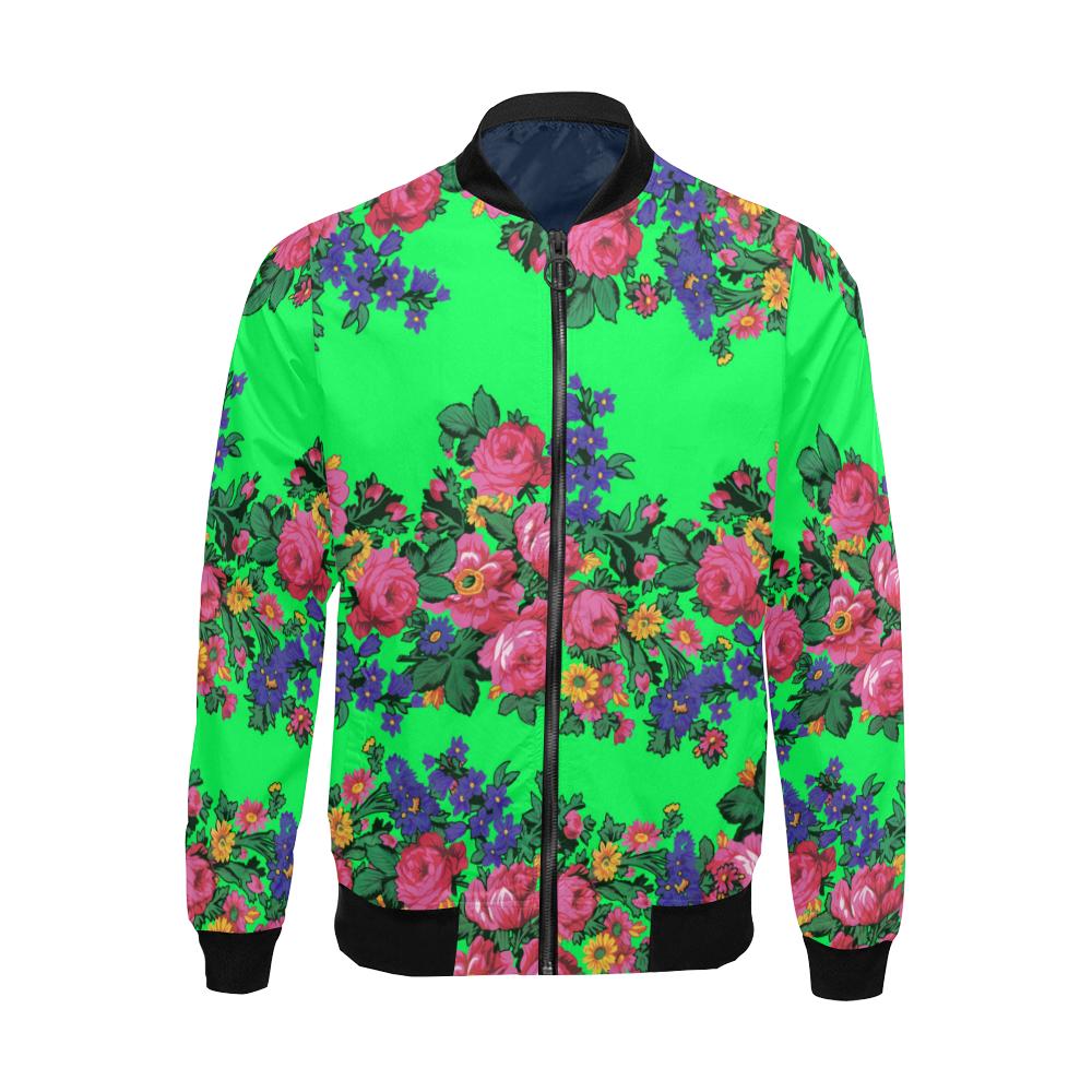 Kokum's Revenge Green All Over Print Bomber Jacket for Men/Large Size (Model H19) All Over Print Bomber Jacket for Men/Large (H19) e-joyer 