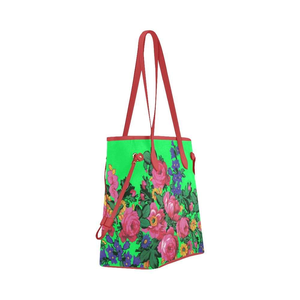 Kokum's Revenge Green Clover Canvas Tote Bag (Model 1661) Clover Canvas Tote Bag (1661) e-joyer 