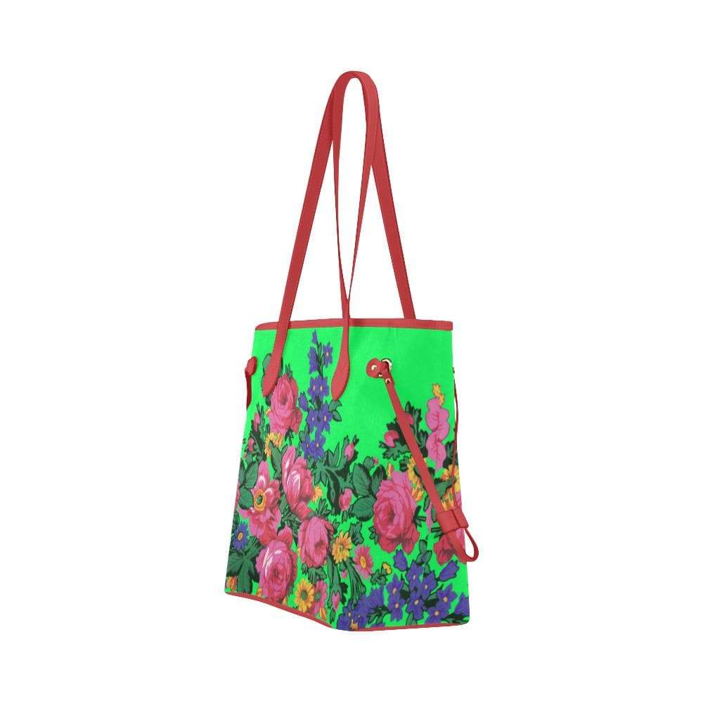 Kokum's Revenge Green Clover Canvas Tote Bag (Model 1661) Clover Canvas Tote Bag (1661) e-joyer 