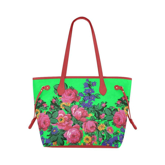 Kokum's Revenge Green Clover Canvas Tote Bag (Model 1661) Clover Canvas Tote Bag (1661) e-joyer 