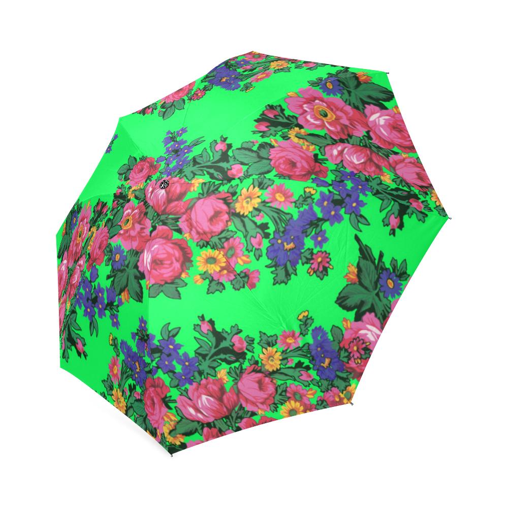 Kokum's Revenge Green Foldable Umbrella Foldable Umbrella e-joyer 