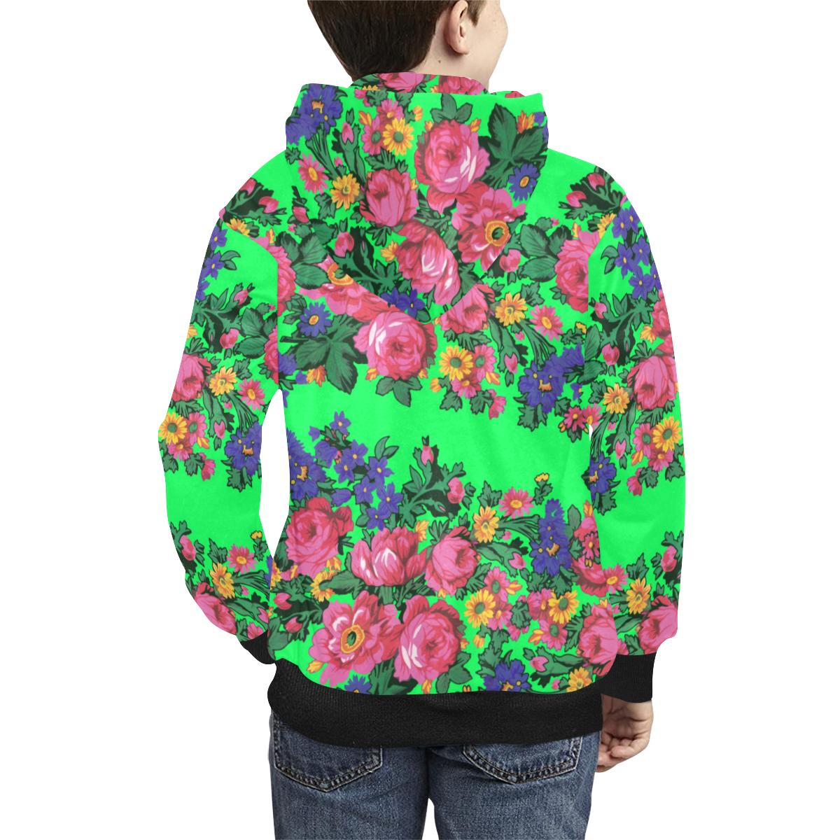 Kokum's Revenge Green Kids' All Over Print Hoodie (Model H38) Kids' AOP Hoodie (H38) e-joyer 