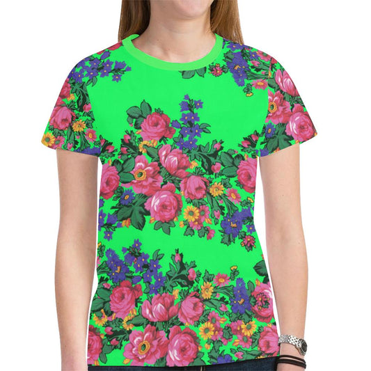 Kokum's Revenge Green New All Over Print T-shirt for Women (Model T45) New All Over Print T-shirt for Women (T45) e-joyer 