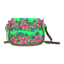 Load image into Gallery viewer, Kokum&#39;s Revenge Green Saddle Bag/Large (Model 1649) Saddle Bag/Large e-joyer 
