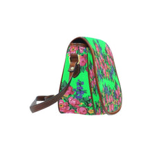 Load image into Gallery viewer, Kokum&#39;s Revenge Green Saddle Bag/Large (Model 1649) Saddle Bag/Large e-joyer 
