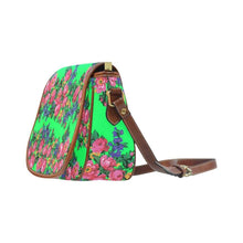 Load image into Gallery viewer, Kokum&#39;s Revenge Green Saddle Bag/Large (Model 1649) Saddle Bag/Large e-joyer 
