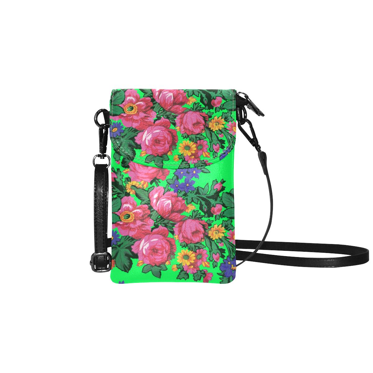 Kokum's Revenge Green Small Cell Phone Purse by 49 Dzine
