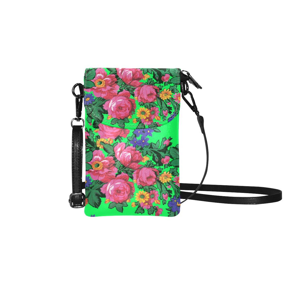 Kokum's Revenge Green Small Cell Phone Purse (Model 1711) Small Cell Phone Purse (1711) e-joyer 