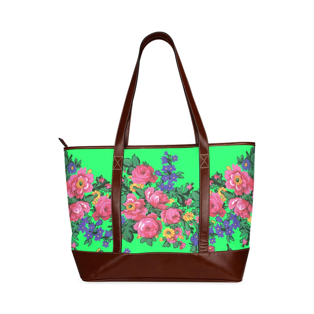 Kokum's Revenge Green Tote Handbag (Model 1642) Tote Handbags (1642) e-joyer 