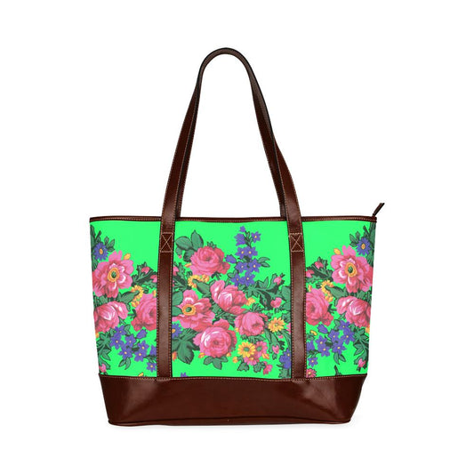 Kokum's Revenge Green Tote Handbag (Model 1642) Tote Handbags (1642) e-joyer 