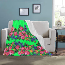 Load image into Gallery viewer, Kokum&#39;s Revenge Green Ultra-Soft Micro Fleece Blanket 40&quot;x50&quot; Ultra-Soft Blanket 40&#39;&#39;x50&#39;&#39; e-joyer 
