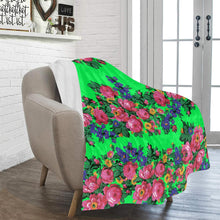 Load image into Gallery viewer, Kokum&#39;s Revenge Green Ultra-Soft Micro Fleece Blanket 50&quot;x60&quot; Ultra-Soft Blanket 50&#39;&#39;x60&#39;&#39; e-joyer 
