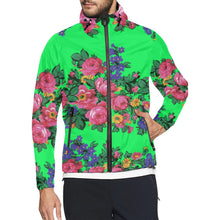 Load image into Gallery viewer, Kokum&#39;s Revenge Green Unisex All Over Print Windbreaker (Model H23) All Over Print Windbreaker for Men (H23) e-joyer 
