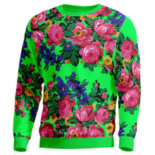 Load image into Gallery viewer, Kokum&#39;s Revenge Green Unisex Crewneck Long Sleeve Top 49 Dzine 
