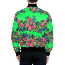 Load image into Gallery viewer, Kokum&#39;s Revenge Green Unisex Heavy Bomber Jacket with Quilted Lining All Over Print Quilted Jacket for Men (H33) e-joyer 
