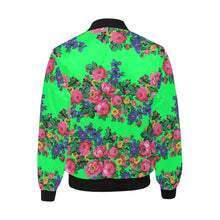 Load image into Gallery viewer, Kokum&#39;s Revenge Green Unisex Heavy Bomber Jacket with Quilted Lining All Over Print Quilted Jacket for Men (H33) e-joyer 
