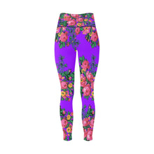 Load image into Gallery viewer, Kokum&#39;s Revenge Lilac All Over Print High-Waisted Leggings (Model L36) High-Waisted Leggings (L36) e-joyer 
