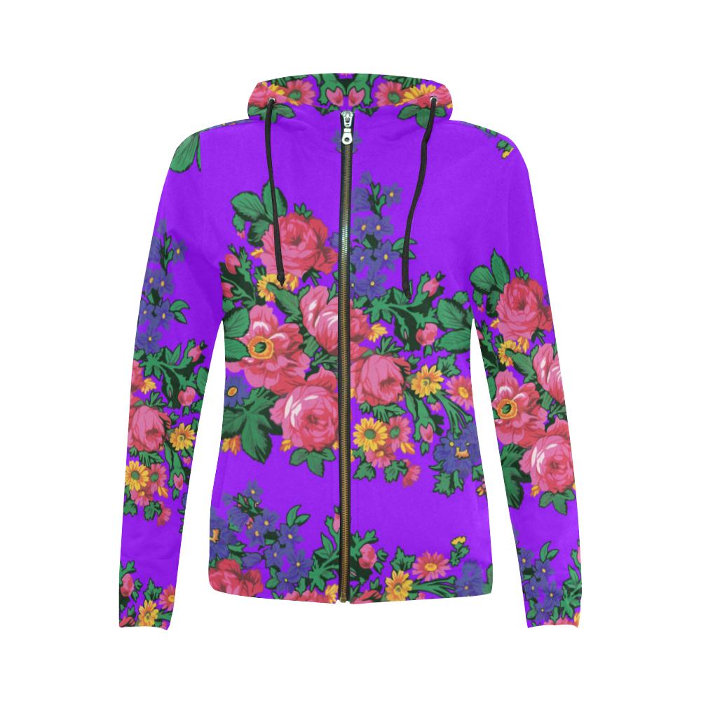 Kokum's Revenge Lilac Full Zip Hoodie by 49 Dzine
