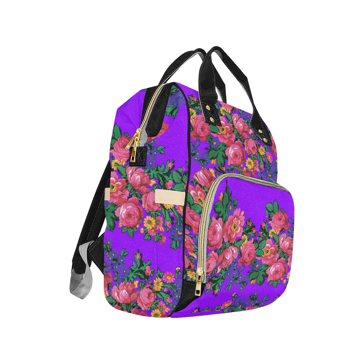 Kokum's Revenge-Lilac Multi-Function Diaper Backpack (Model 1688) Diaper Backpack (1688) e-joyer 