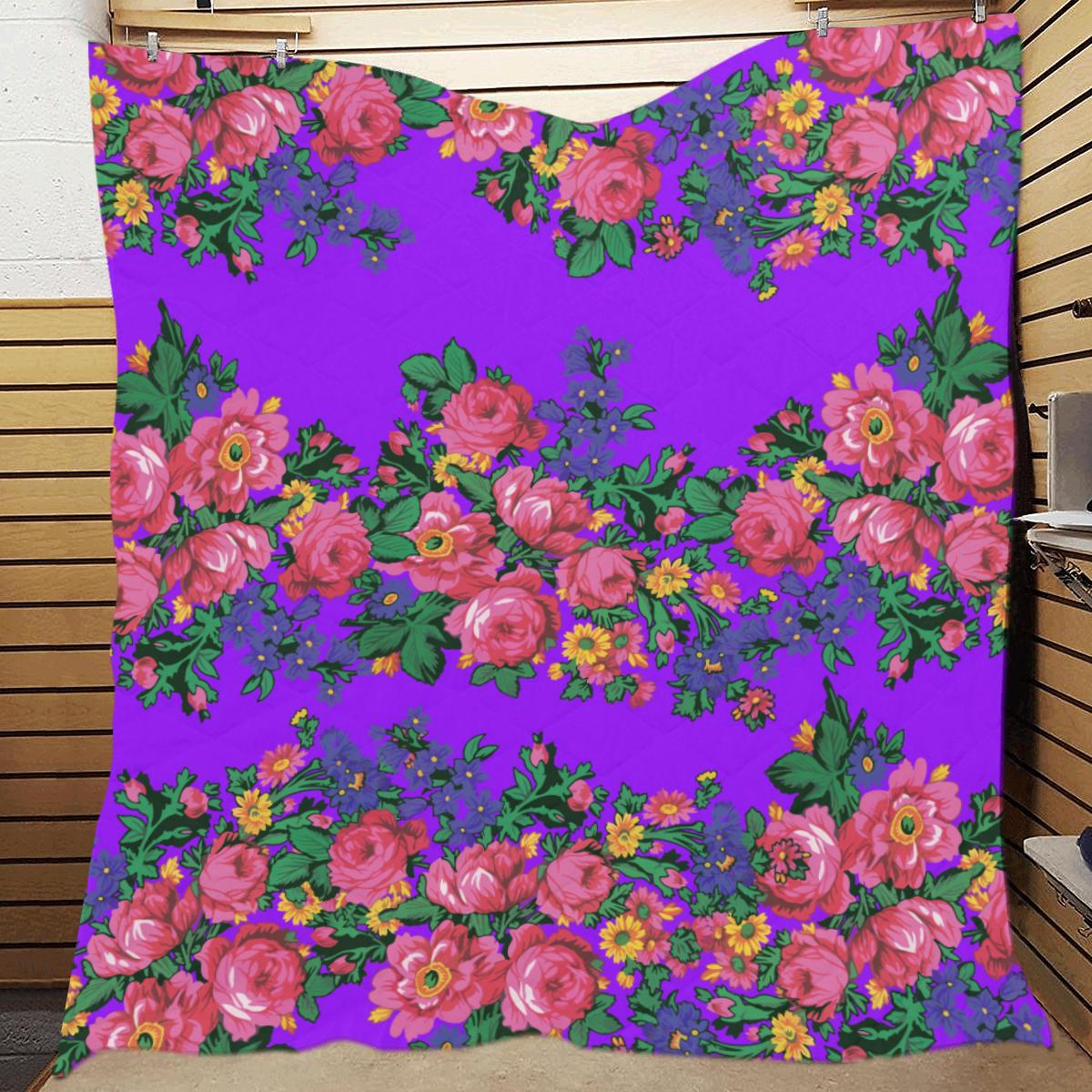 Kokum's Revenge-Lilac Quilt 70"x80" blanket e-joyer 