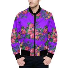 Load image into Gallery viewer, Kokum&#39;s Revenge-Lilac Unisex Heavy Bomber Jacket with Quilted Lining All Over Print Quilted Jacket for Men (H33) e-joyer 
