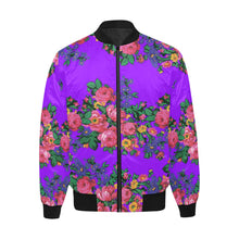 Load image into Gallery viewer, Kokum&#39;s Revenge-Lilac Unisex Heavy Bomber Jacket with Quilted Lining All Over Print Quilted Jacket for Men (H33) e-joyer 
