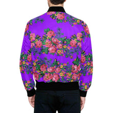 Load image into Gallery viewer, Kokum&#39;s Revenge-Lilac Unisex Heavy Bomber Jacket with Quilted Lining All Over Print Quilted Jacket for Men (H33) e-joyer 
