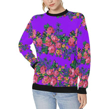 Load image into Gallery viewer, Kokum&#39;s Revenge-Lilac Women&#39;s Rib Cuff Crew Neck Sweatshirt (Model H34) Rib Cuff Crew Neck Sweatshirt for Women (H34) e-joyer 
