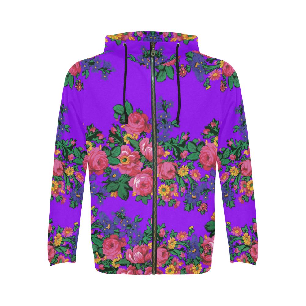 Kokum's Revenge Lilac Zip Hoodie by 49 Dzine