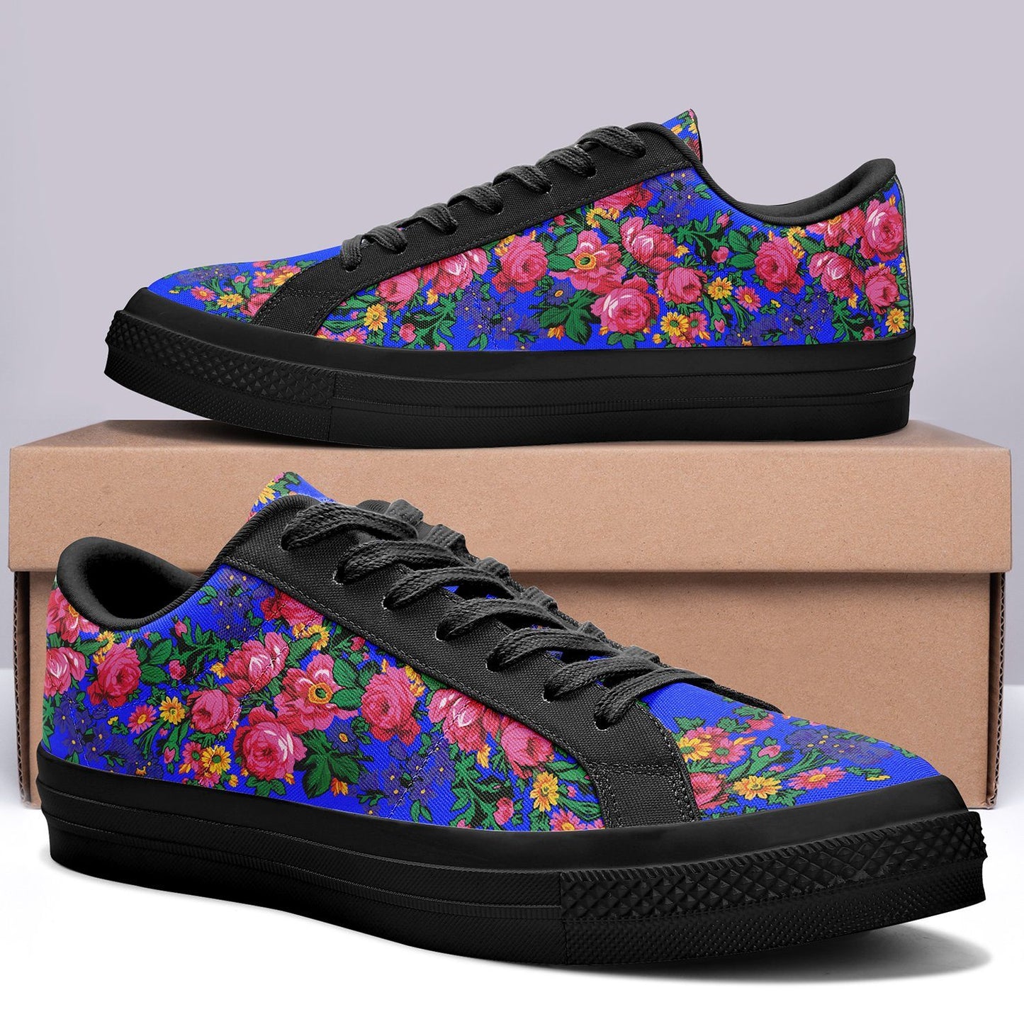 Kokum's Revenge Royal Aapisi Low Top Canvas Shoes Black Sole 49 Dzine 