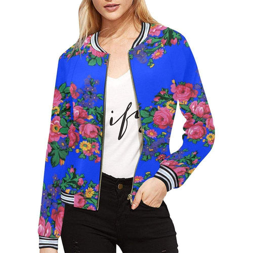 Kokum's Revenge- Royal All Over Print Bomber Jacket for Women (Model H21) All Over Print Bomber Jacket for Women (H21) e-joyer 